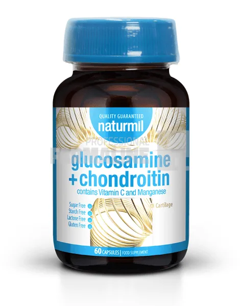 Naturmil Glucosamine + Chondroitin 60 capsule gelatinoase moi — preț și oferte