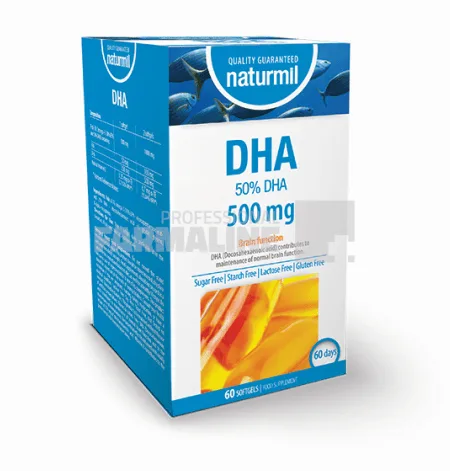 DHA 50% 500 mg 60 capsule gelatinoase moi Type Nature — preț și oferte