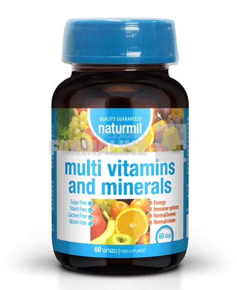 Multivitamine si Minerale 60 capsule gelatinoase moi Type Nature — preț și oferte