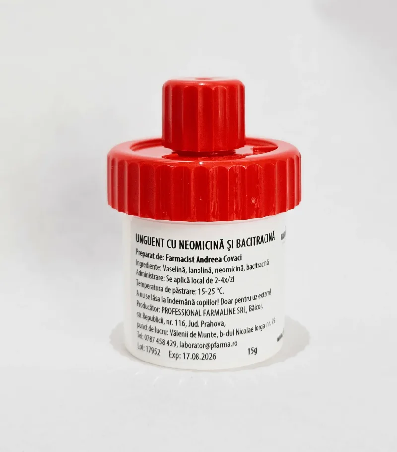 Unguent cu neomicina si bacitracina 15 g Laborator Professional Farmaline — preț și oferte