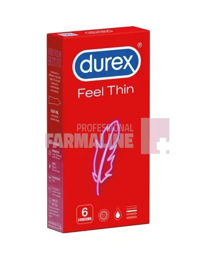 Durex Feel Thin 6 bucati — preț și oferte