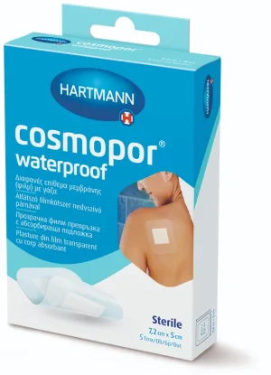 Hartmann Cosmopor Waterproof Plasturi sterili 7.2 cm x 5 cm 5 bucati