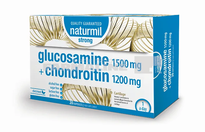 Naturmil Glucosamin + Chondroitin 15 ml x 20 flacoane — preț și oferte