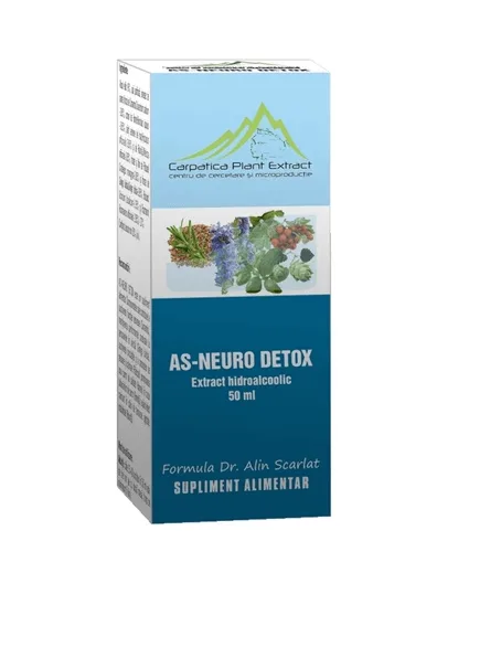 As - Neuro Detox 50 ml Carpatica Plant Extract — preț și oferte