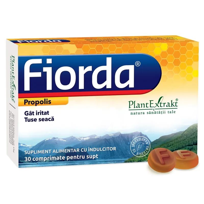 Fiorda cu propolis 30 comprimate de supt PLANTEXTRAKT — preț și oferte