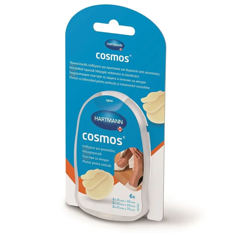 Hartmann Cosmos Blister Mix Plasturi pentru vezicule cu hidrocoloid 3 dimensiuni 6 plasturi — preț și oferte