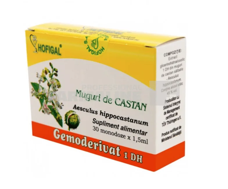 Gemoderivat 1 DH Muguri de castan 30 monodoze HOFIGAL — preț și oferte
