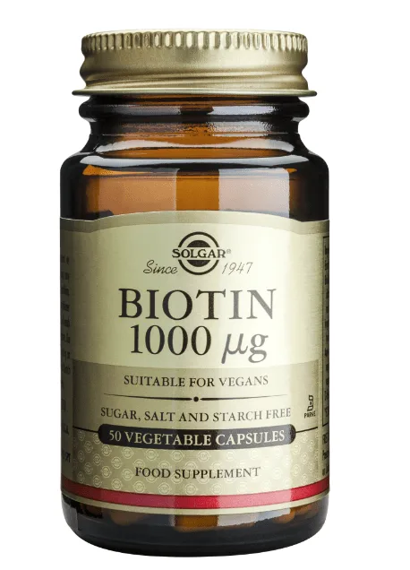 Biotina 1000 mcg 50 capsule SOLGAR — preț și oferte
