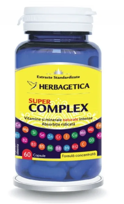 Super Complex 60 capsule HERBAGETICA — preț și oferte