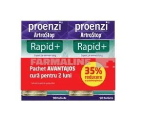 Proenzi Artrostop Rapid+ 1+35% reducere la al doilea produs 90 tablete