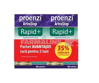 Proenzi Artrostop Rapid+ 1+35% reducere la al doilea produs 90 tablete WALMARK — preț și oferte