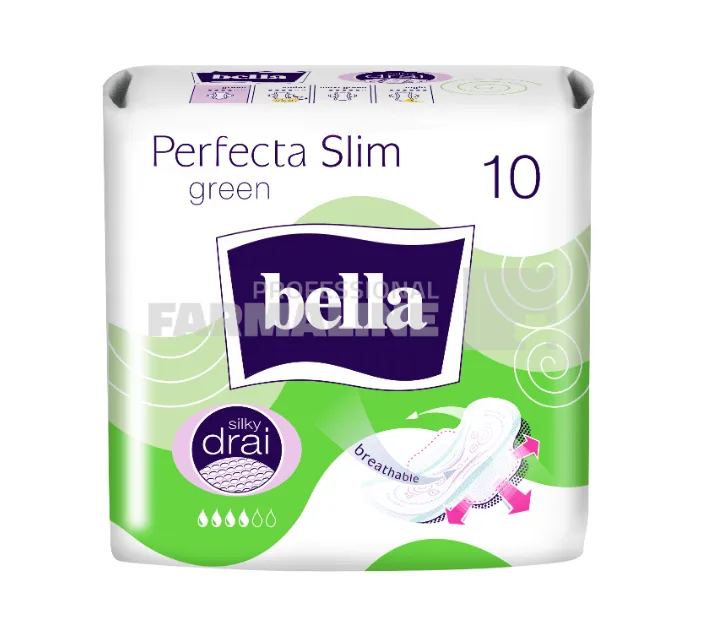 Bella Perfecta Slim Green 10 absorbante — preț și oferte