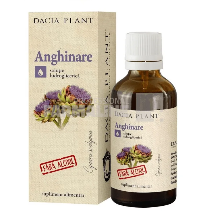 Extract natural de anghinare fara alcool - solutie hidroglicerica 50 ml DACIA PLANT — preț și oferte