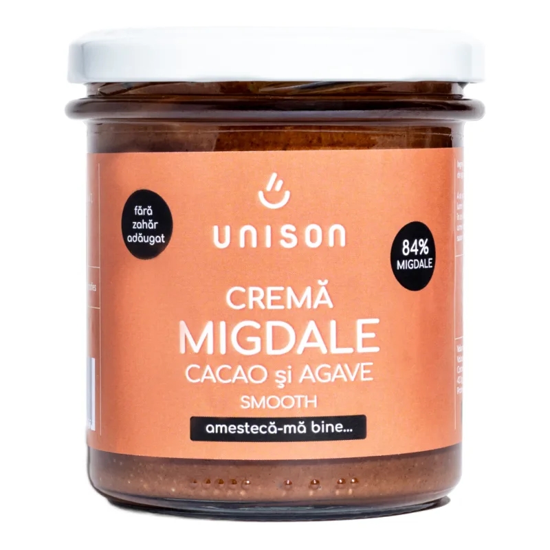 Cremă de migdale cu cacao, 300g, Unison — preț și oferte