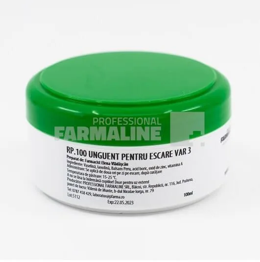 Unguent pentru escare varianta 3 100 ml Laborator Professional Farmaline — preț și oferte