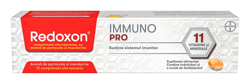 Redoxon Immuno Pro 15 comprimate efervescente BAYER — preț și oferte