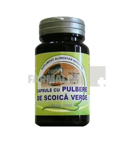 Capsule cu pulbere de scoica verde 400 mg 30 capsule Herbavit — preț și oferte