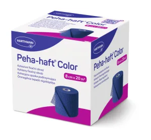 Hartmann Peha-Haft color blue bandaj fixare autoadeziv 8 cm X 20 m