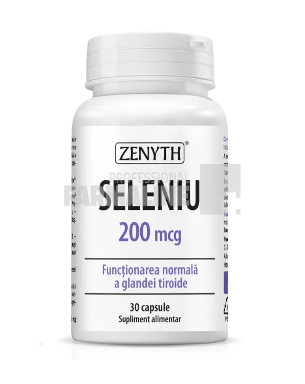 Seleniu 200 mcg 30 capsule Zenyth — preț și oferte