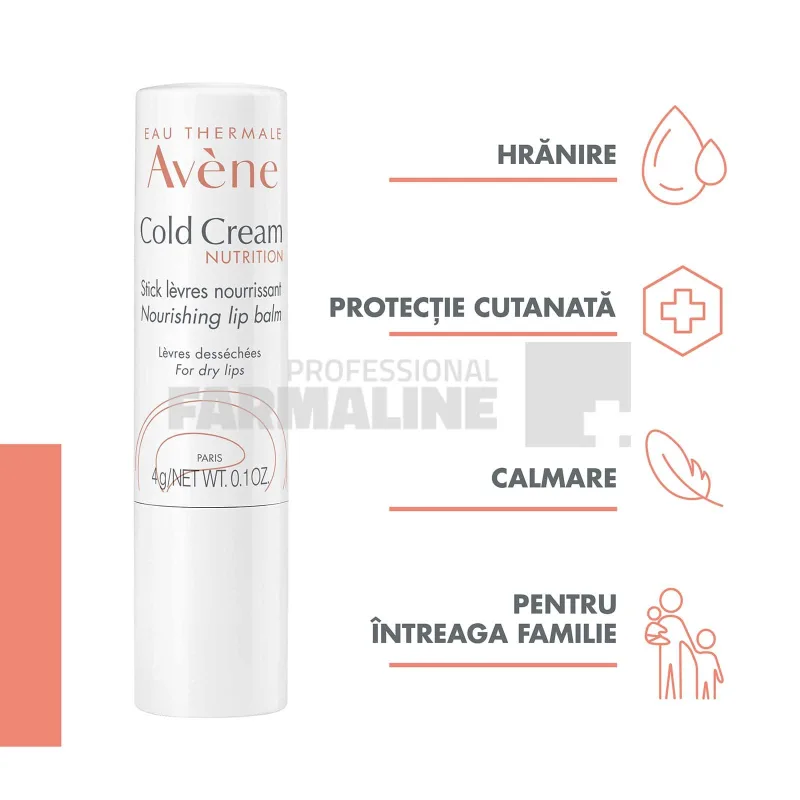 Avene Cold Cream stick pentru buze 4g — preț și oferte