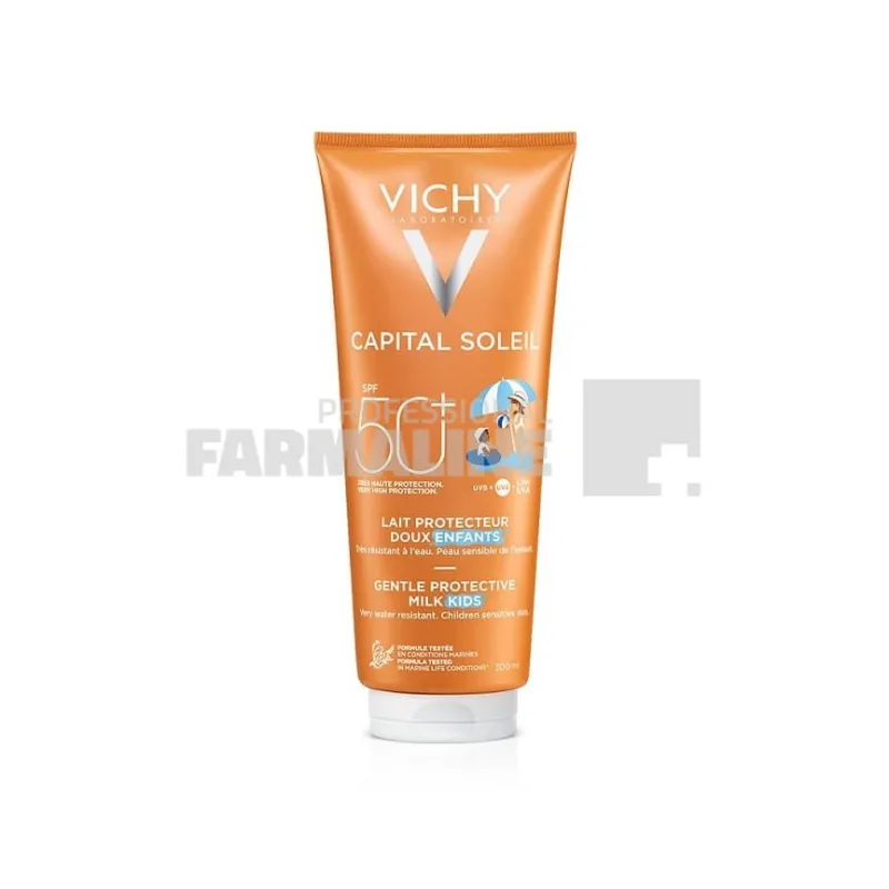 Vichy Capital Soleil Lapte protectie copii fata si corp SPF50 300 ml — preț și oferte