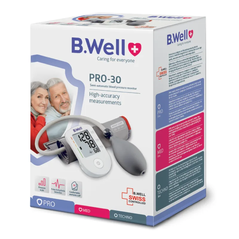 Tensiometru pentru brat semi-automatic PRO-30, manseta marimea M-L, B.Well BWELL — preț și oferte