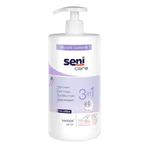 Seni Care Crema de curatare pentru corp 3 in 1 cu 3% Uree 1000 ml