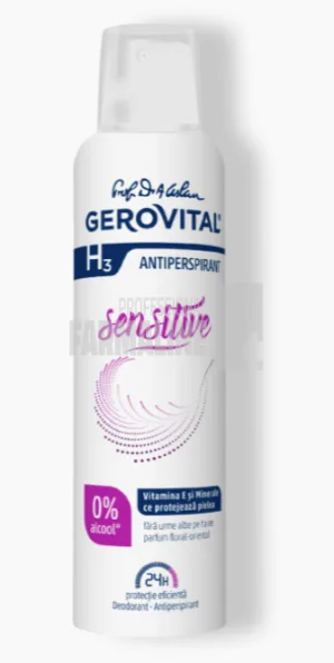 Gerovital H3 Sensitive Deodorant spray 150 ml