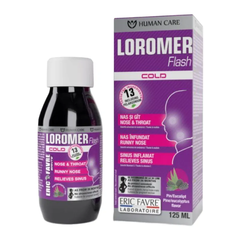 Loromer Flash Cold Sirop, 125ml, Eric Favre Wellness — preț și oferte