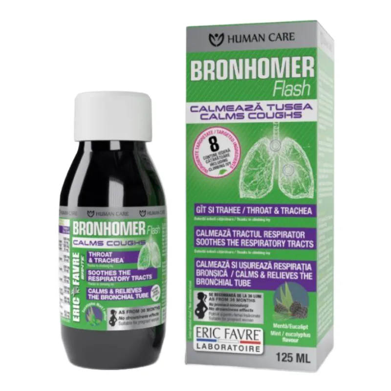 Bronhomer Flash Sirop, 125 ml, Eric Favre Wellness — preț și oferte