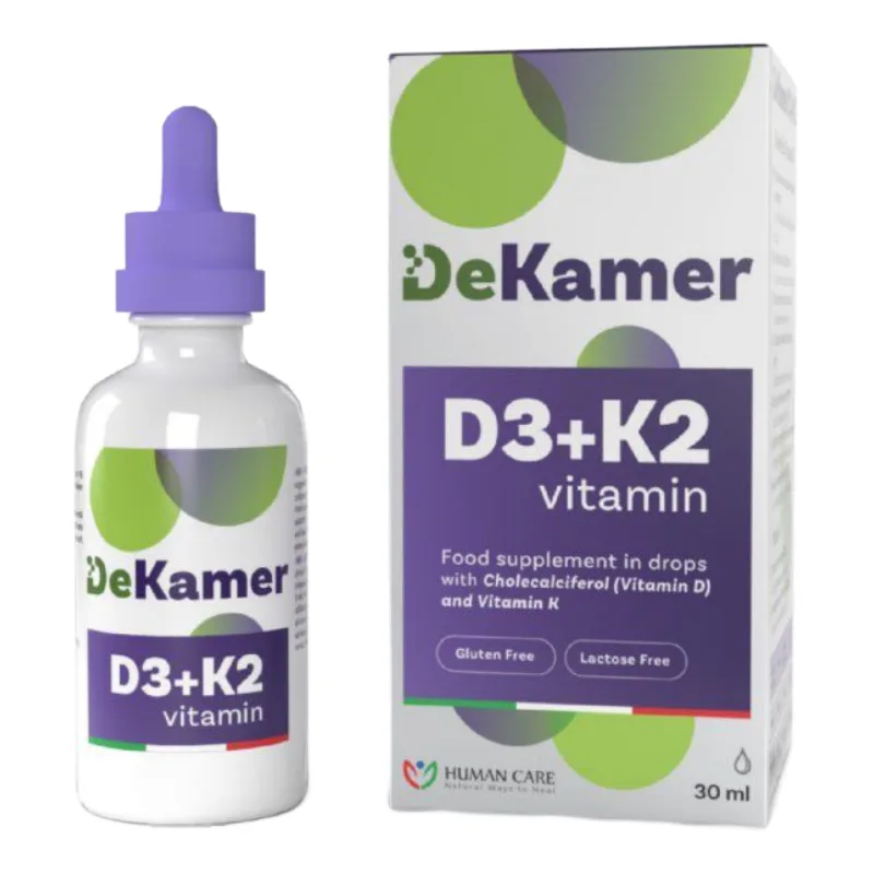 DeKamer D3 + K2, 30 ml, Human Care — preț și oferte
