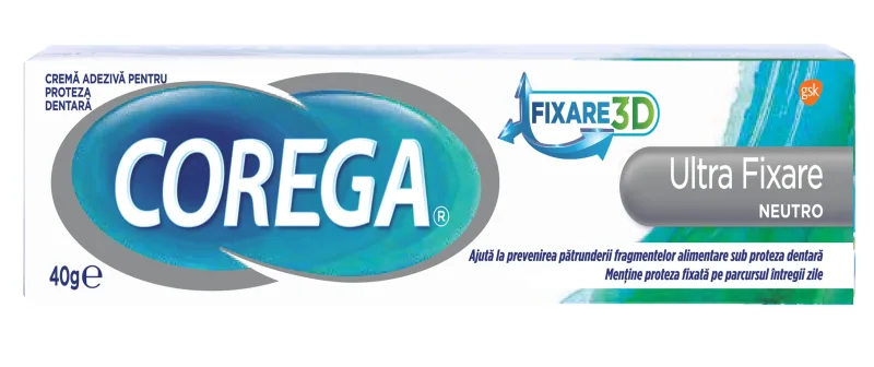 Corega Ultra Fixare Neutro Crema adeziva 40 g — preț și oferte