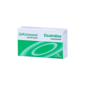 Cicatridina, 10 supozitoare, Naturpharma