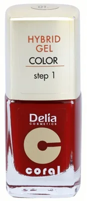 Delia Coral Hybrid Gel Color step 1 Lac unghii 01