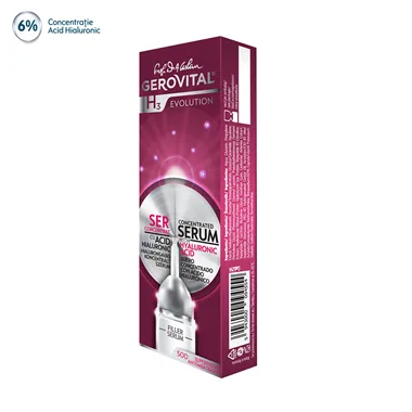 Gerovital H3 Evolution Ser cu Acid Hialuronic concentratie 6% 10 ml — preț și oferte