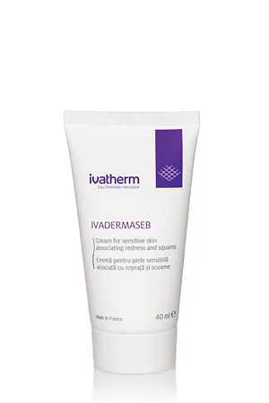 Ivadermaseb Crema piele sensibila anti-roseata si scuame 40 ml