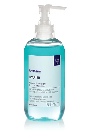 Ivapur Gel spumant pentru piele sensibila mixta grasa 500 ml