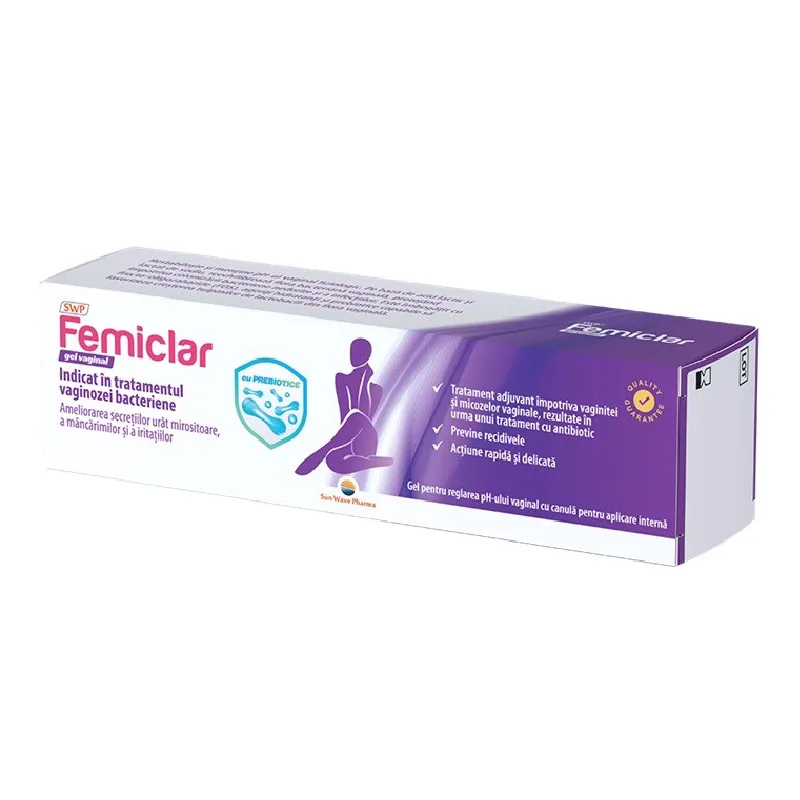 Femiclar gel vaginal, 40 ml, Sun Wave Pharma — preț și oferte