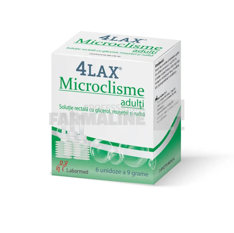 4 Lax Microclisme adulti 6 unidoze Labormed — preț și oferte