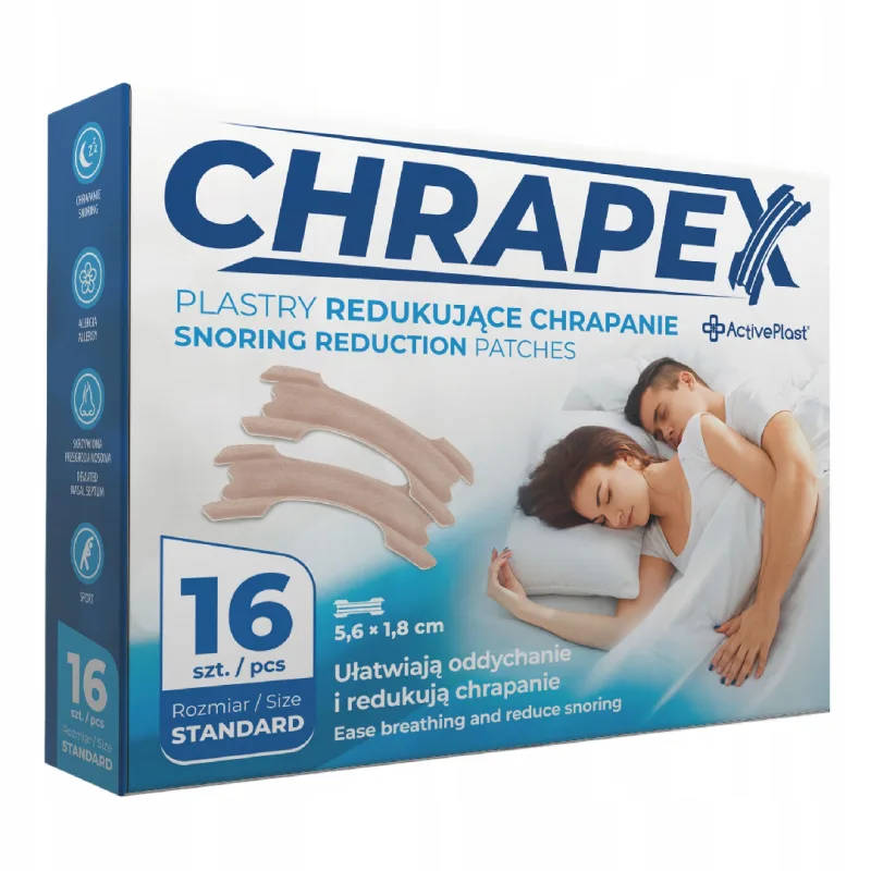 Plasturi nazali antisforait CHRAPEX, 16 bucati, ActivePlast — preț și oferte