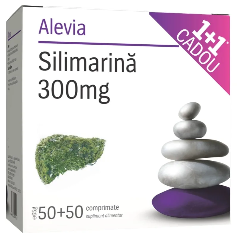 Alevia Pachet Silimarina 300 mg 50 comprimate 1 + 1 Gratis — preț și oferte