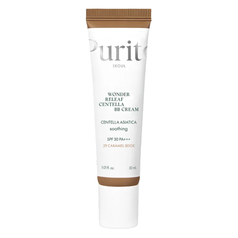 Crema BB multifunctionala cu SPF 30 PA+++, 29 Caramel Beige, Wonder Releaf Centella, 30 ml, Purito — preț și oferte