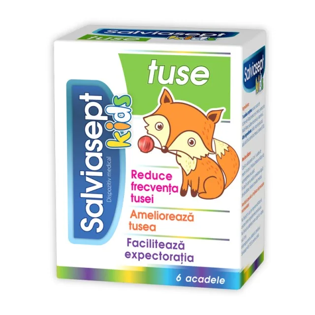Salviasept Kids tuse 6 acadele ZDROVIT — preț și oferte