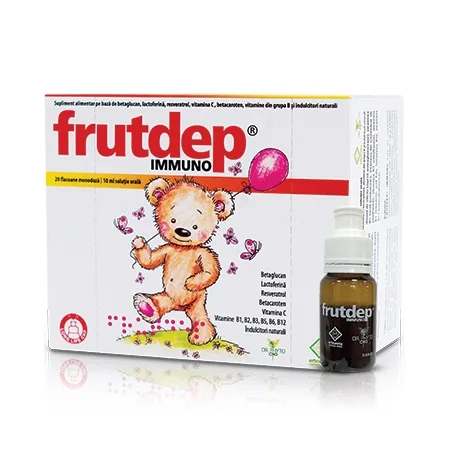 Frutdep Immuno solutie orala 10 ml 10 fiole DR. PHYTO — preț și oferte