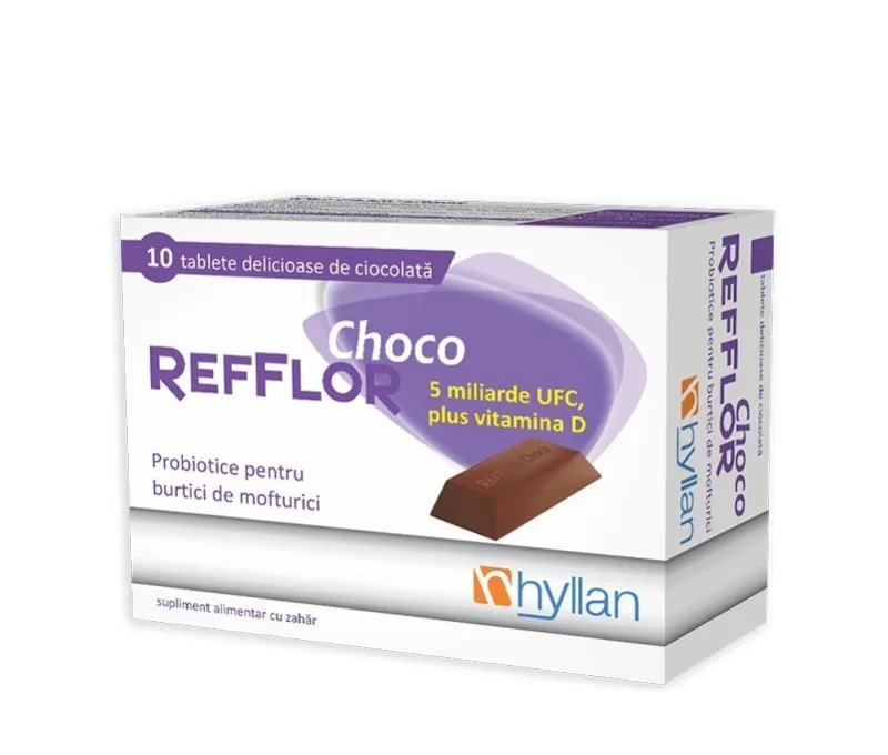 Refflor Choco 10 tablete Hylan Pharma — preț și oferte
