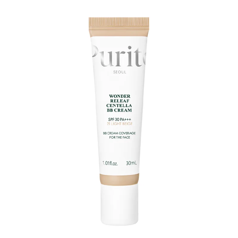 Crema BB multifunctionala cu SPF 30 PA+++, 21 Light Beige, Wonder Releaf Centella, 30 ml, Purito — preț și oferte