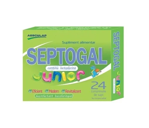 Septogal Junior 24 comprimate AESCULAP — preț și oferte