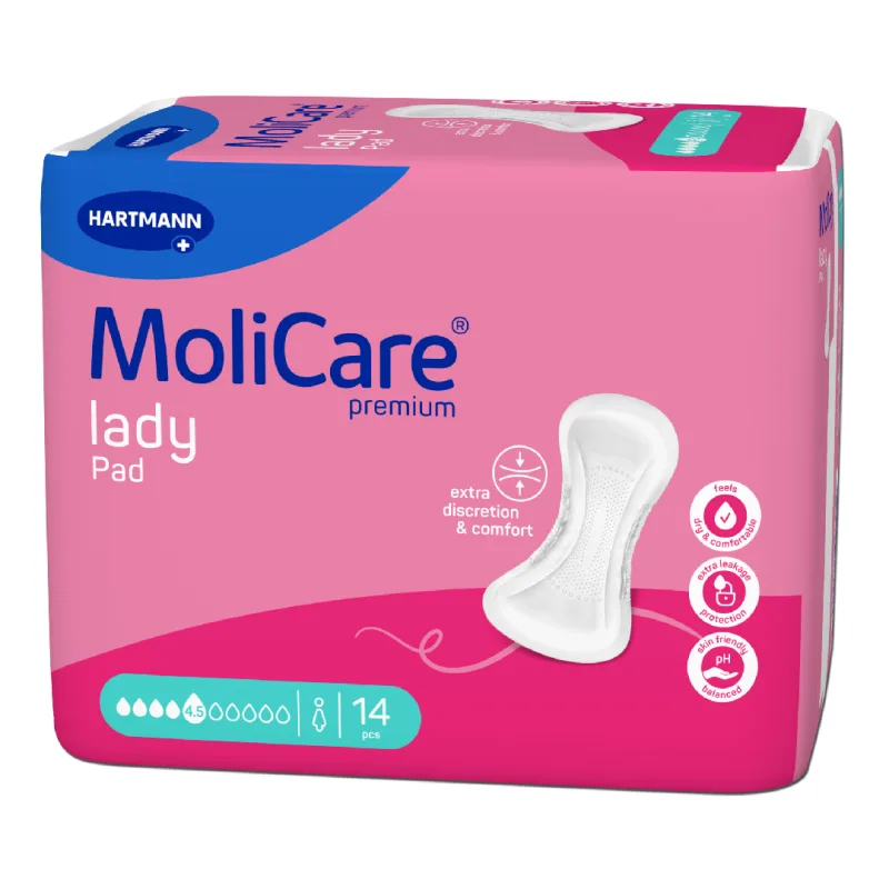 Tampoane MoliCare Premium Lady Pad, 4.5 picaturi, 14 bucati, HartMann — preț și oferte
