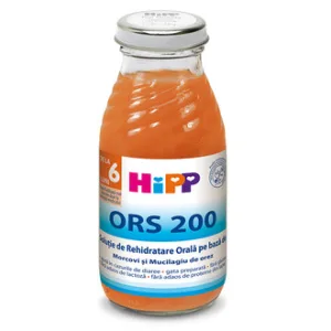 Hipp ORS 200 Bautura de rehidratare cu Morcovi si Mucilagiu de Orez 200 ml