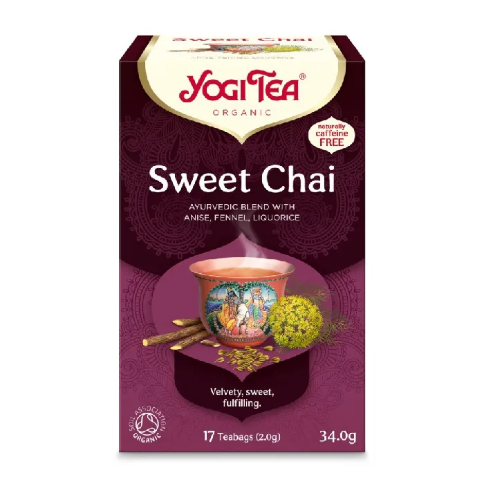 Ceai bio Sweet Chai, 17 plicuri, Yogi Tea — preț și oferte